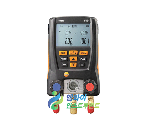 Testo 549 디지털 매니폴드 게이지 휴대용차압계 Testo