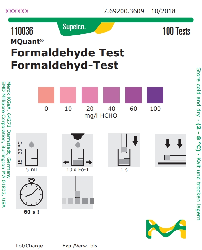 110036-FOR 포름알데히드 측정키트 Formaldehyde Merck