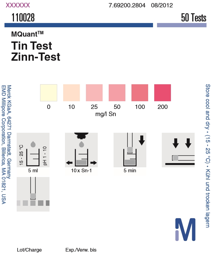 110028-Sn 주석 Tin 주석검사 Merck
