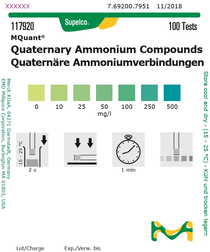 117920-QAC 제4암모늄화합물 측정키트 Merck