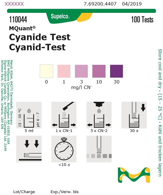 110044-CN 시안화물 측정키트 Cyanide 시안화물검사 Merck