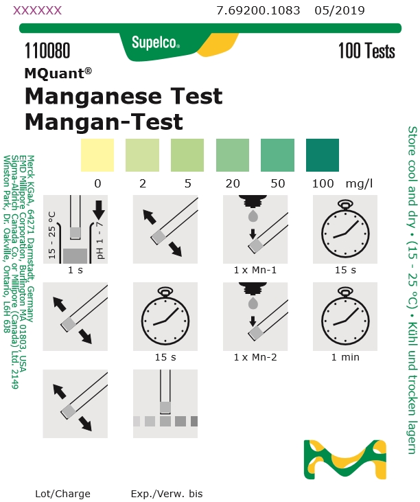 110080-Mn 망간 측정키트 Manganese 망간검사 Merck