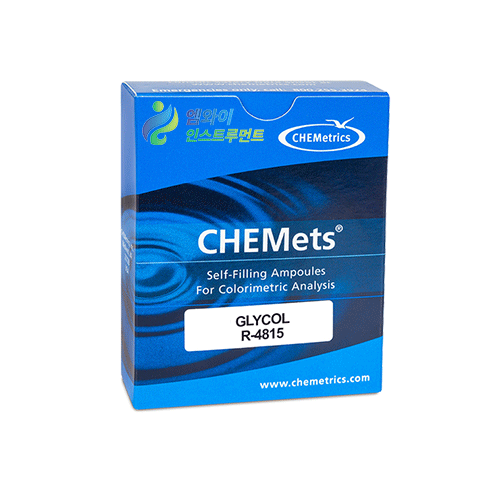 R4815-Glycol ( 리필 앰플 ) 글리콜 측정키트 글리콜검사 Chemetric