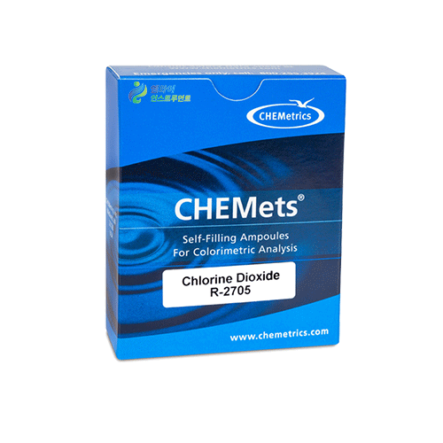 R2705-ClO2 리필 앰플 이산화염소 측정키트 이산화염소검사 Chemetric