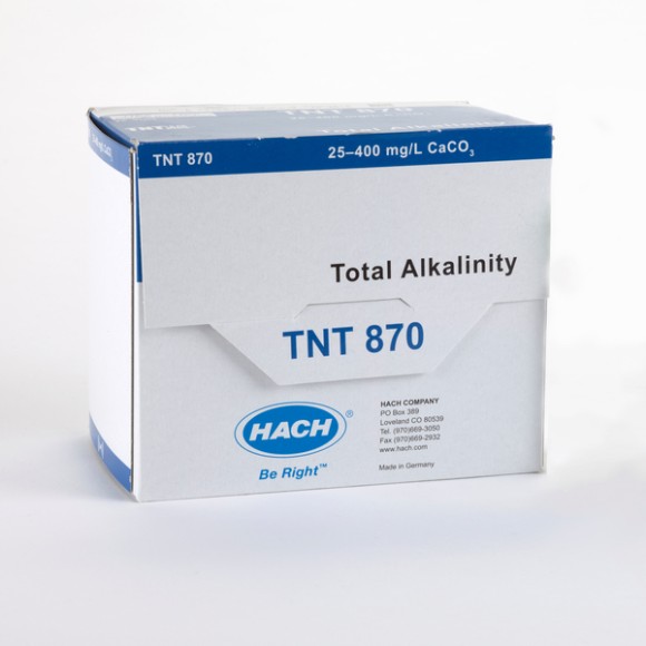 TNT870 총알카리도 시약 HACH 범위 25-400 mg/L Total Alkalinity