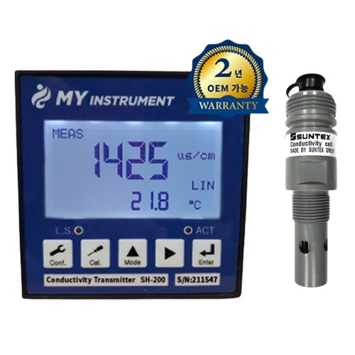 SH-200-8-241-01  설치형 전도도 측정기 불산함유폐수공정 Fluoride 비저항 HF conductivity