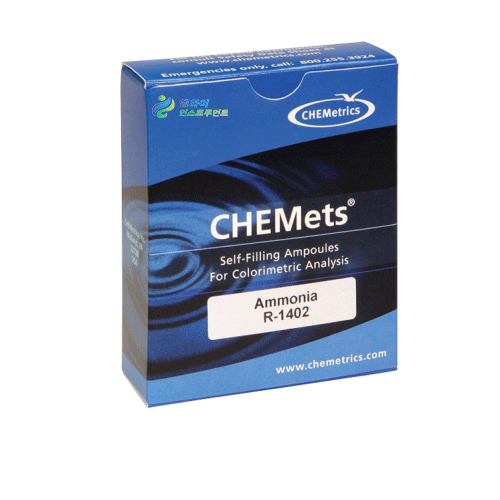 R-1402 암모니아성질소리필키트 TEST KIT 수질 검사키트 Chemetrics Ammonia-N NH3-N