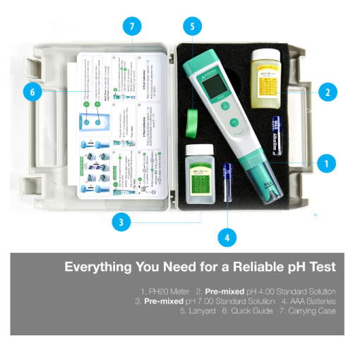 PH-20 펜타입 pH 측정기 산가측정 Pocket type pH meter Apera pH20