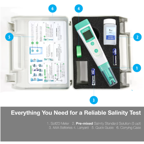 Salt-20 펜타입염도측정기 Pocket type salinity meter Apera Salt20