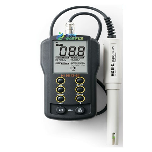 HI-9813-61EC 휴대용 전도도 측정기 HANNA 산가측정 TDS conductivity