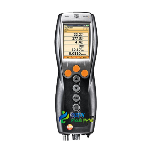 testo 330-2LL 연소가스분석기 대기측정기 휴대용가스측정 testo O2, Co, Co2(계산값), NO(Option)