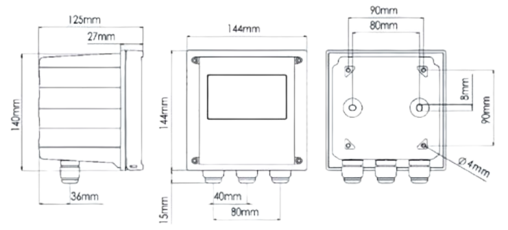 EC8100RS-8-241 폐수하수용 전도도미터 RS485 MINBO 민보 Wastewater 고온