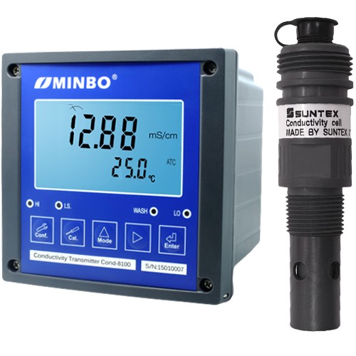 EC8100RS-8-241 폐수하수용 전도도미터 RS485 MINBO 민보 Wastewater 고온