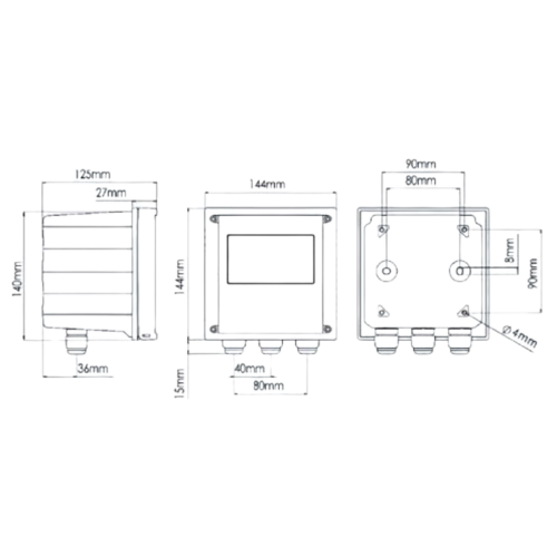 RES8100RS-8-221 초순수전용 비저항미터 RS485 MINBO Ultra pure water resistivity