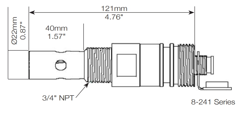 TDS8100RS-8-241 폐수하수용 TDS미터 MINBO RS485통신민보 Wastewater 고온