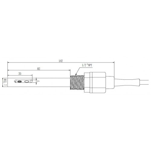 Salt8100-8-244-30 폐수하수용 염분미터 염도 MINBO 민보 Graphite Salinity