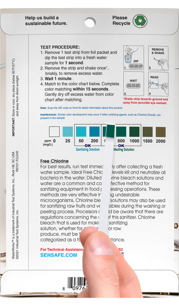 P30-FreeClH4 고농도 잔류염소 481124 chlorine Cl CI ITS 아이티에스