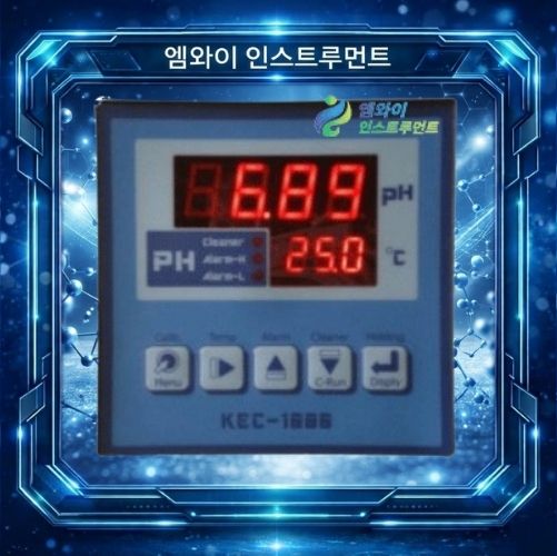 디지털 pH 컨트롤러 KEC1000 판넬 고정형 본체 (센서별매)